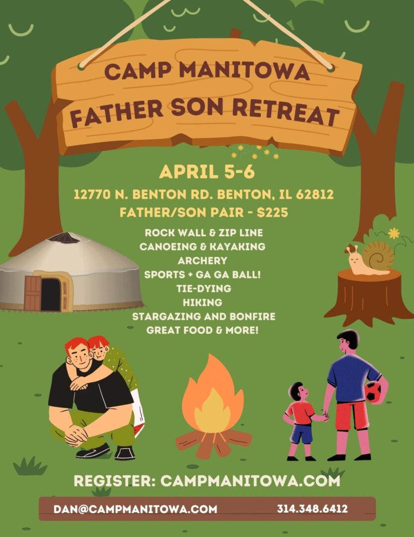 Green Brown Summer Camp Flyer